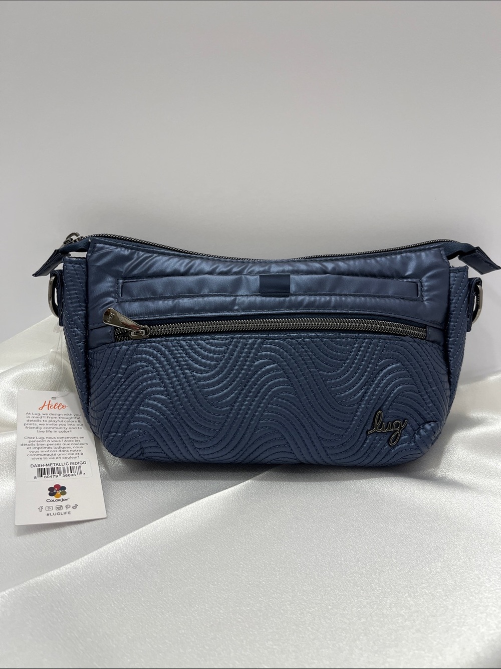 LUG - Dash Classic Crossbody Bag in Metallic Indigo